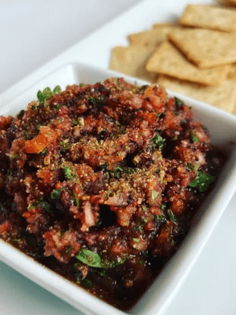 Fresh Cranberry Salsa with Pear and Cilantro