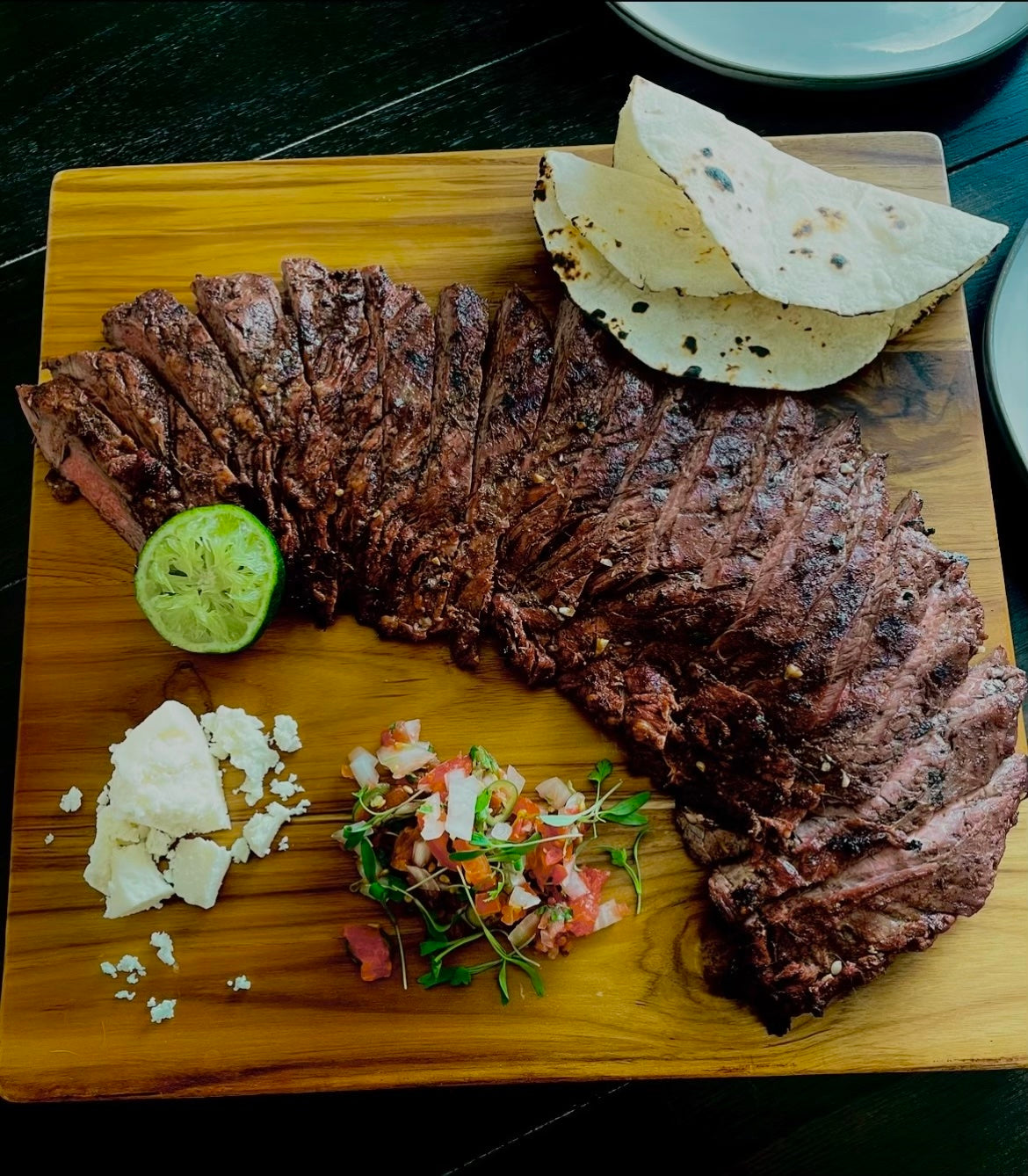 Grilled Carne Asada with Citrus Garlic Marinade