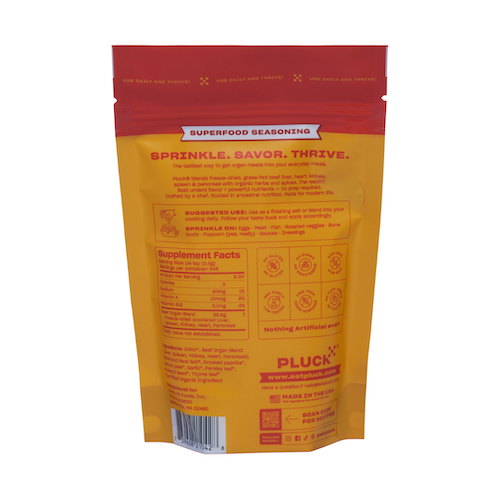 Pluck animal-based seasoning