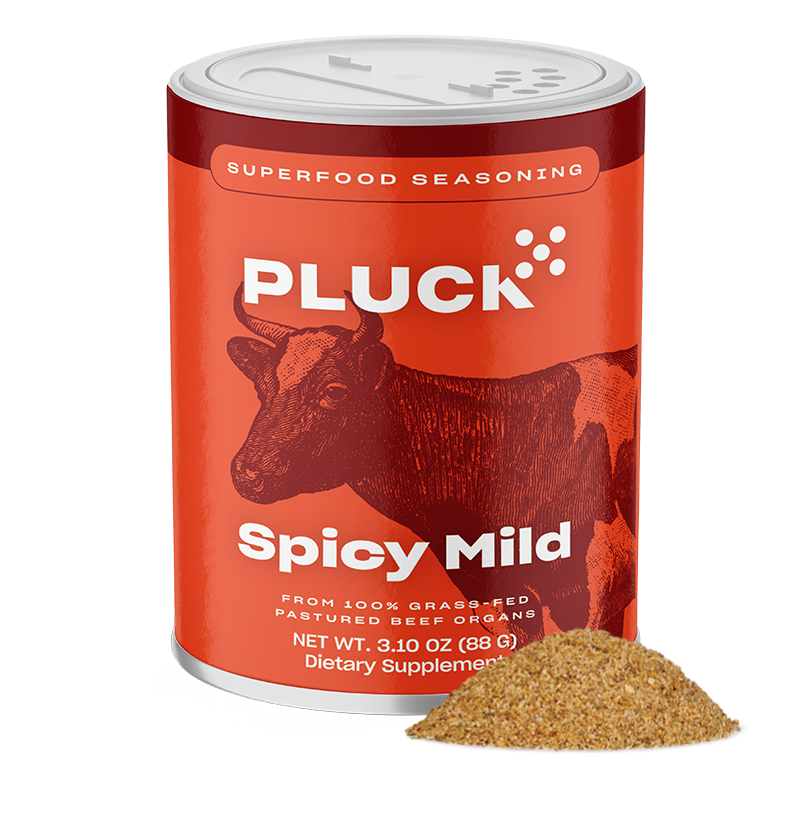 Pluck Spicy Mild seasoning large bag with slightly hot organ blend