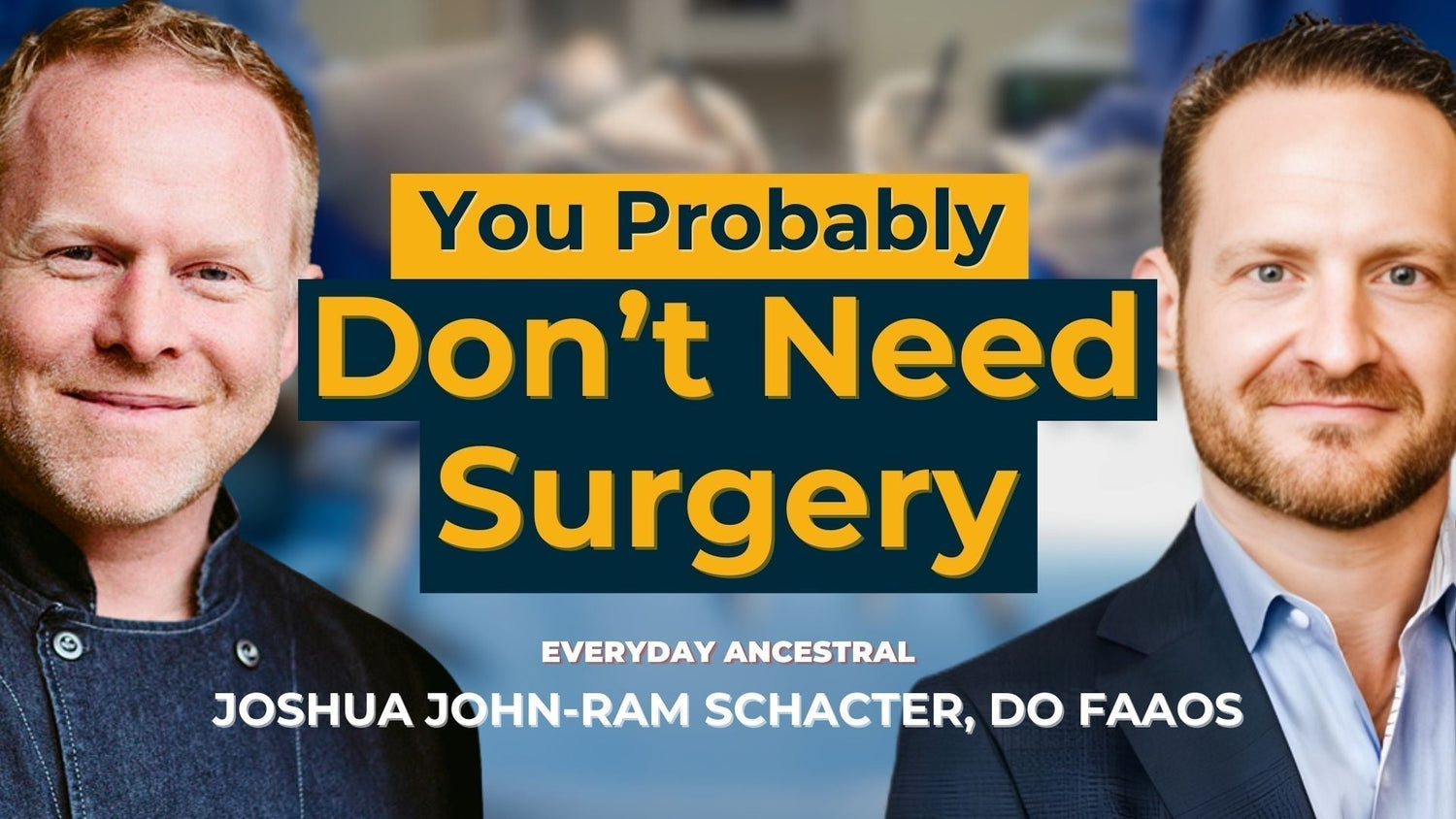 How Modern Movement is Hurting Us: The Orthopedic Surgeon Who Quit Surgery | Joshua John-Ram Schacter