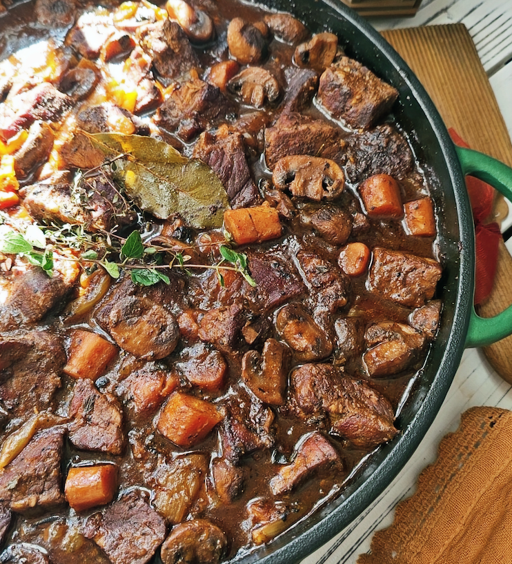Beef Bourguignon with Red Wine