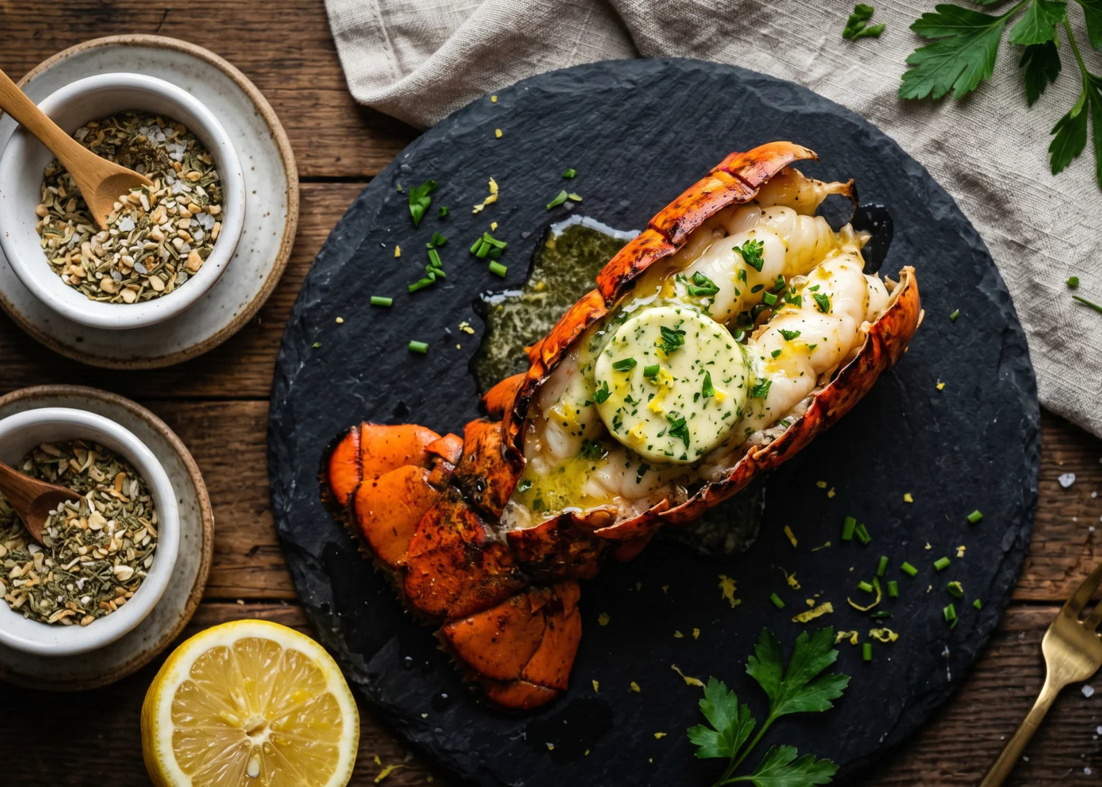 Zesty Garlic Compound Butter with Lemon & Fresh Herbs