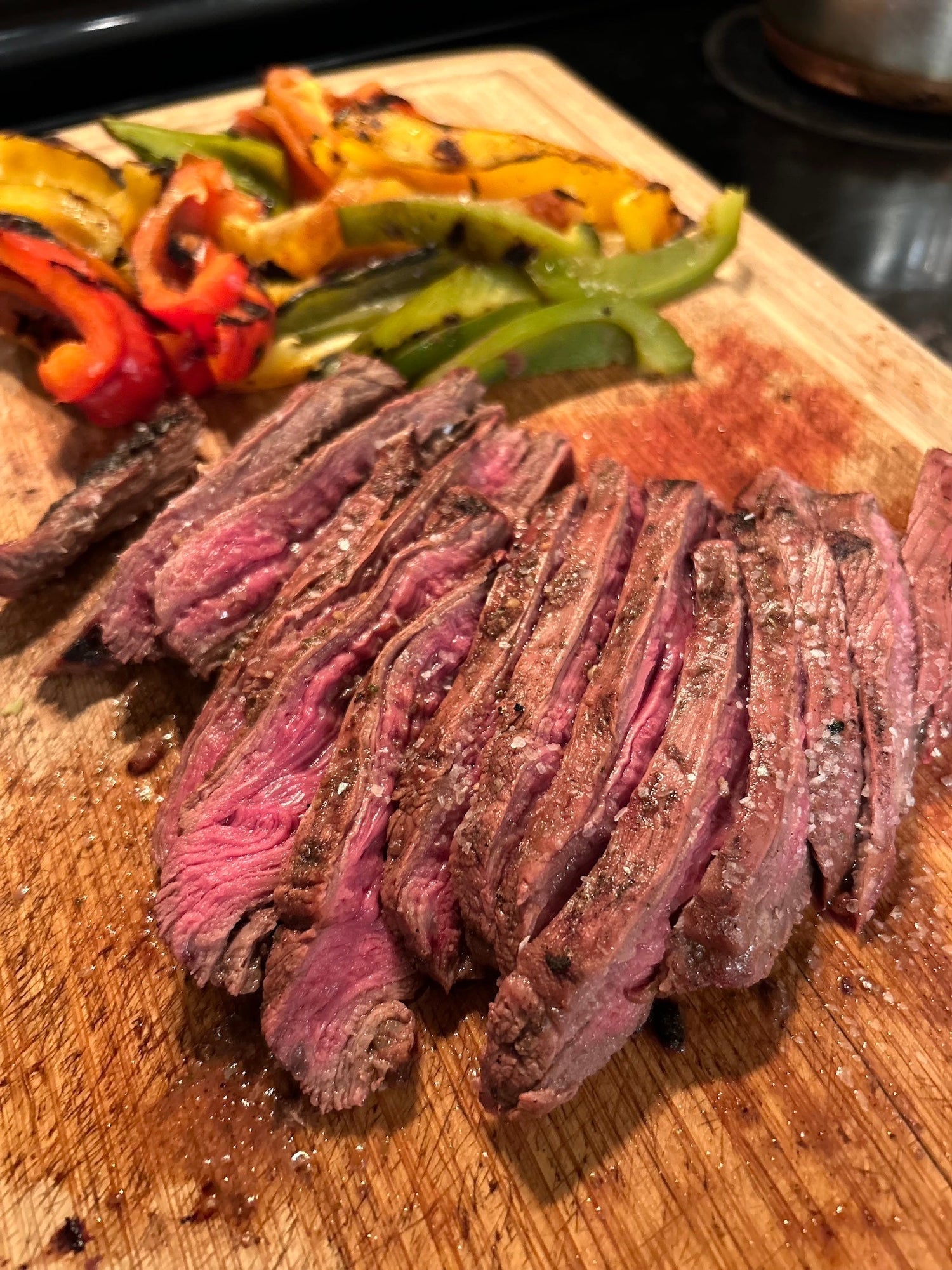 Grilled Flank Steak Fajitas
