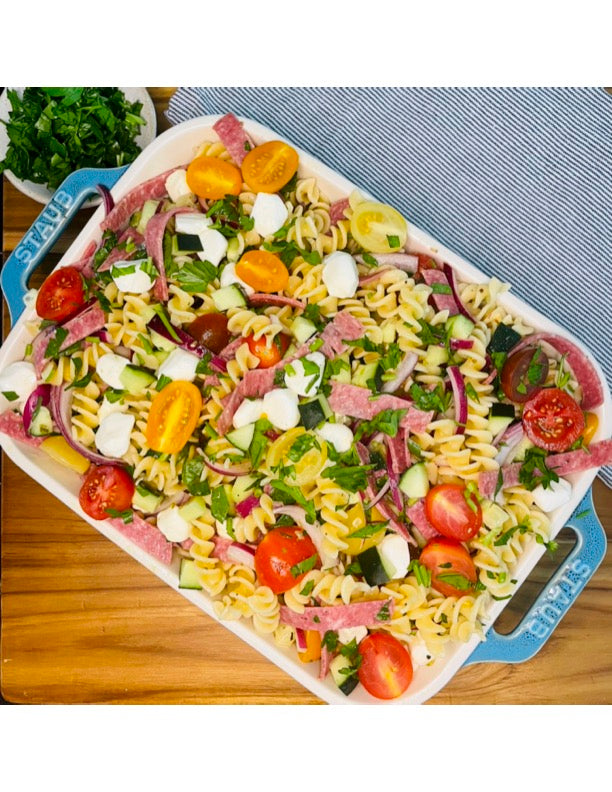 Zesty Garlic Pasta Salad