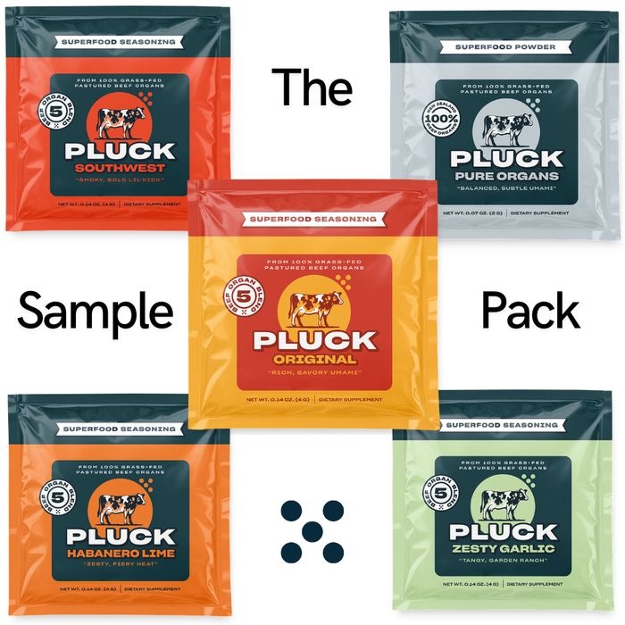 Pluck Sample Pack - Try All 5 Organ Superfood Seasonings