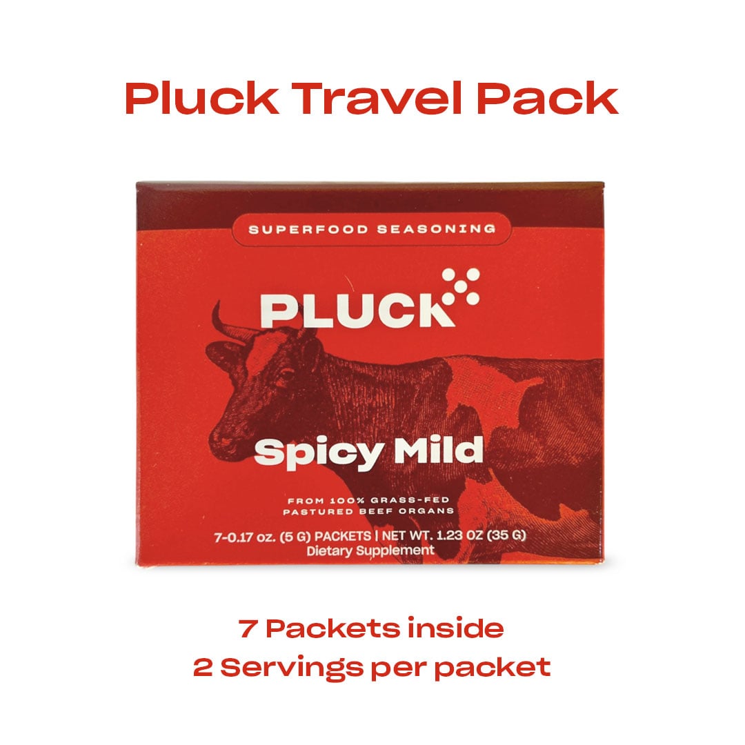 Pluck Spicy Mild seasoning large bag with slightly hot organ blend